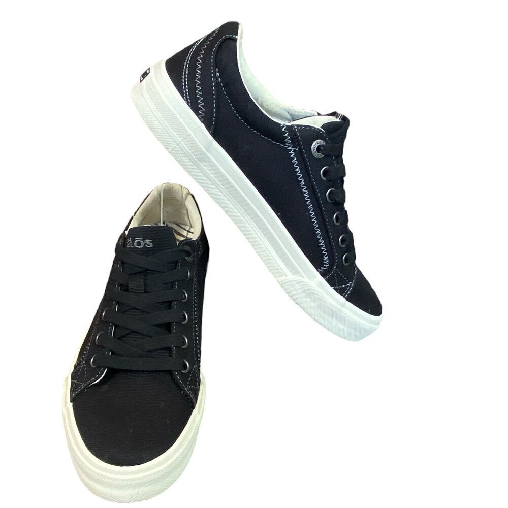 TAOS Women's Plim‎ Soul Platform Comfort Sneakers Sz 7 Black #103V - Picture 2 of 12